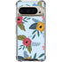 Blue Fall Flowers Pixel 9/9 Pro Clear Case